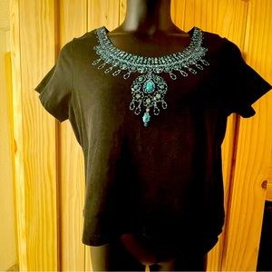 Woman’s Petite XL Jeweled T-Shirt